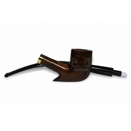 Cachimbo Bertoldi Churchwarden Longo Natural com Filtro 9mm